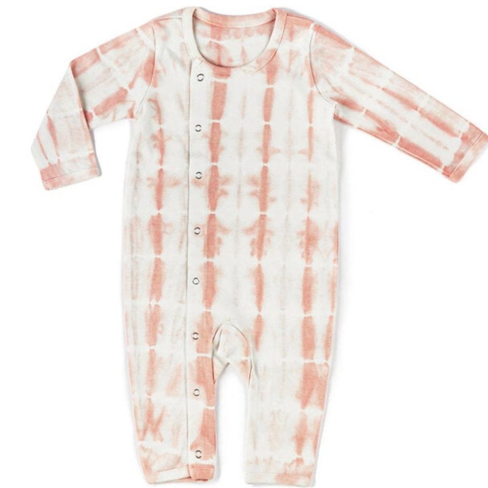 Pehr 2pk Organic Cotton Tie Dye Coverall Suit & Pink Bodysuit Bundle - Picture 3 of 14